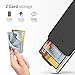 iPhone 8 Plus/iPhone 7 Plus Case DesignSkin [Slider] Upgraded Card Slot Shock Absorption Shockproof 3-Layer Protective Cover Holder Wallet Case Heavy Duty Bumper (Titanium Black)