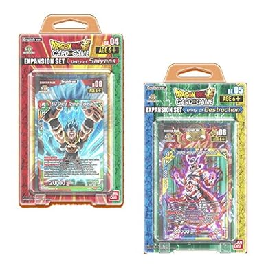 Dragon Ball Super TCG Expansion Set Combo: Unity of Saiyans + Unity of Destruction