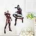 50*70 Cm the Avengers Iron Man Wall Sticker for Kid Children's Roomhome Decals Background Wallsticker