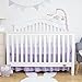 TILLYOU Crib Bed Skirt Dust Ruffle, 100% Natural Cotton, Nursery Crib Bedding Skirts for Baby Boys or Girls, 14