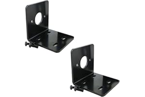 LINSYRC 2-Pack RC Motor Base Metal L-Shape Motor Mounting Holder Fixed Seat Bracket for 775 755 Motors (for 775 Motors)