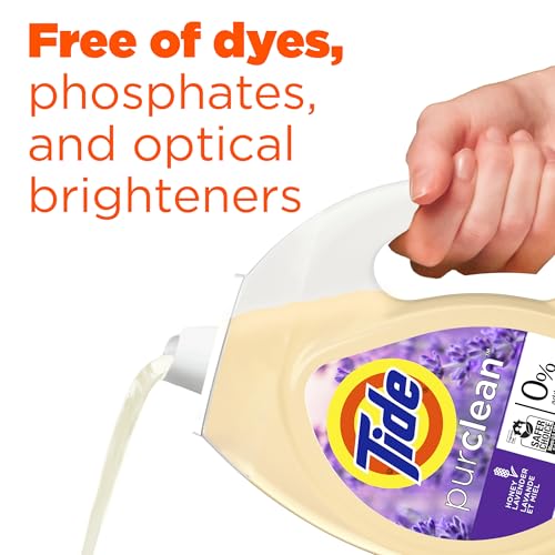 Tide Purclean HE Deep Cleaning Concentrated Liquid Laundry Detergent, Honey Lavender Scent, photo 10