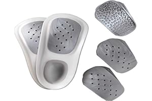 WalkFit Platinum Foot Orthotics Plantar Fasciitis Arch Support Insoles Relieve Foot Back Hip Leg and Knee Pain Improve Balance Alignment (Men 10-10.5 / Women 11-11.5)