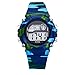 AZLAND Digital Water Resistant Kids Watches Small-size with Gift box,Camouflage Color