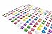Sparkle 288 Quality Piece Sticker Earrings 3D Crystal Gem Girls Self-Adhesive Earrings.