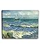 DecorArts - The Sea at Les Saintes-Maries-de-la-Mer, Vincent Van Gogh Reproductions. Giclee Canvas Print Wall Art for Home Wall Decor. 30x24x1.5