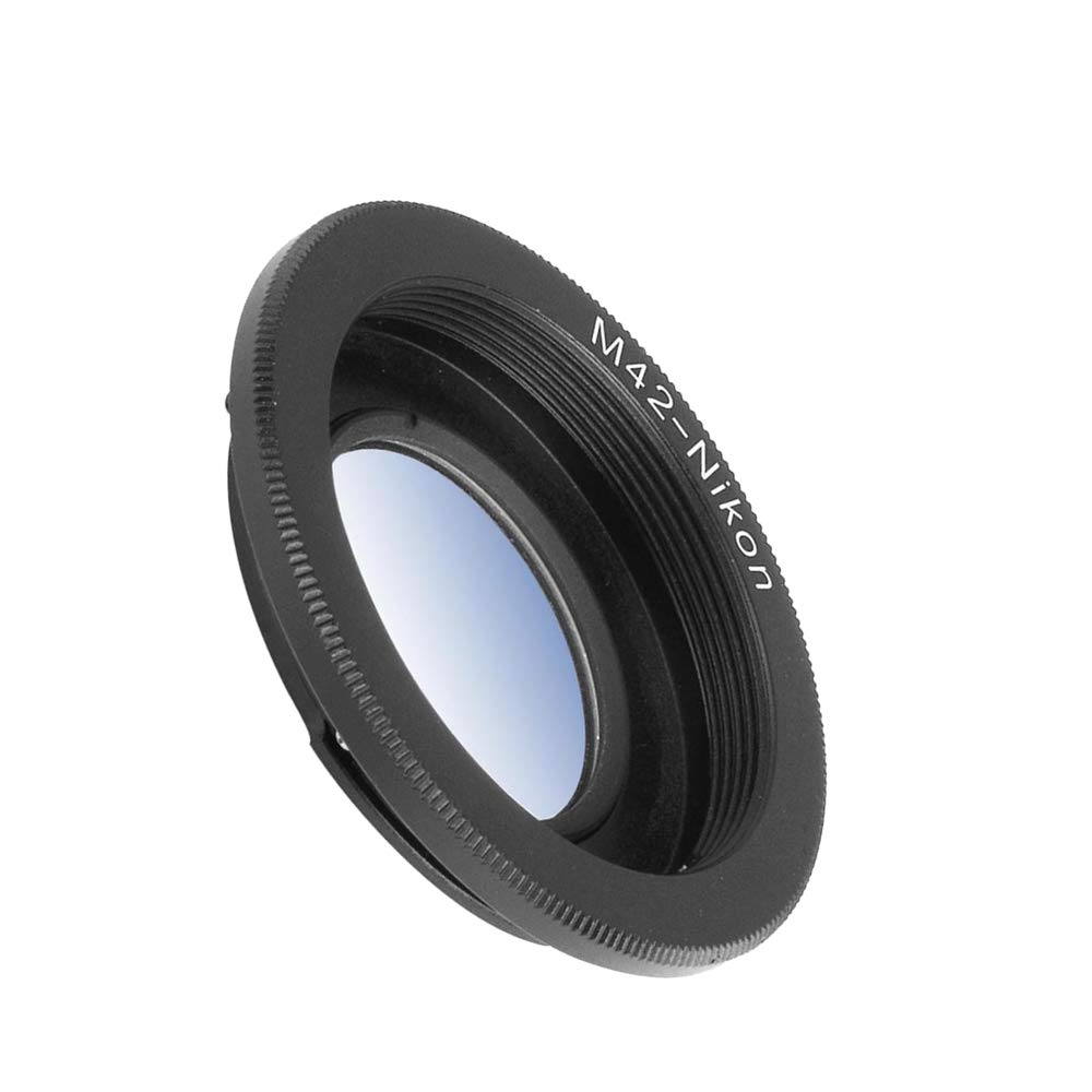 M42 to Niko Adapter with Optical Glass,Compatible with M42 (42x1mm) Screw Mount Lens to & for Nikon F-Mount Cameras D750,D810, D7500, D7200, D7100, D7000, D5600