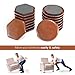 Reusable Furniture Sliders, Ohuhu 16 PCS Furniture Moving Kit for Carpeted Surfaces – Good Helper Mover for Heavy Furniture Quickly & Easily, 3.3