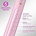 Sonic Electric Toothbrush Pink Toothbrush for Girls and Kids, 5 Modes and 3 Brush Heads, USB Charging Travel Toothbrush 2-Minute Timer for Oral Care, Waterproof
