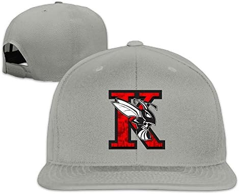 HYRONE Unisex Hip Hop Baseball-Caps Mesh Back K Hornet Logo Hat Caps Ash