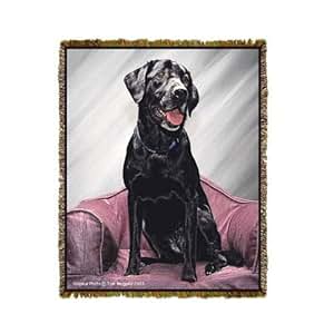 Amazon.com: Black Lab Dog Throw Blanket: Kitchen & Dining