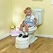 Primo 4-In-1 Soft Seat Toilet Trainer and Step Stool White with Pastel Blue Seat