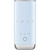SMEG MFF02 Retro Style Mini Electric Milk Frother &ndash; Automatic Hot and Cold Foam Maker for Cappuccino, Latte &amp; Specialty Coffee, 500W One-Button Operation, Compact Design Coffee Accessory-Pastel Blue