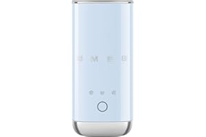 Smeg 50's Retro Syle Portable Milk Frother, MFF02PBUS, Pastel Blue
