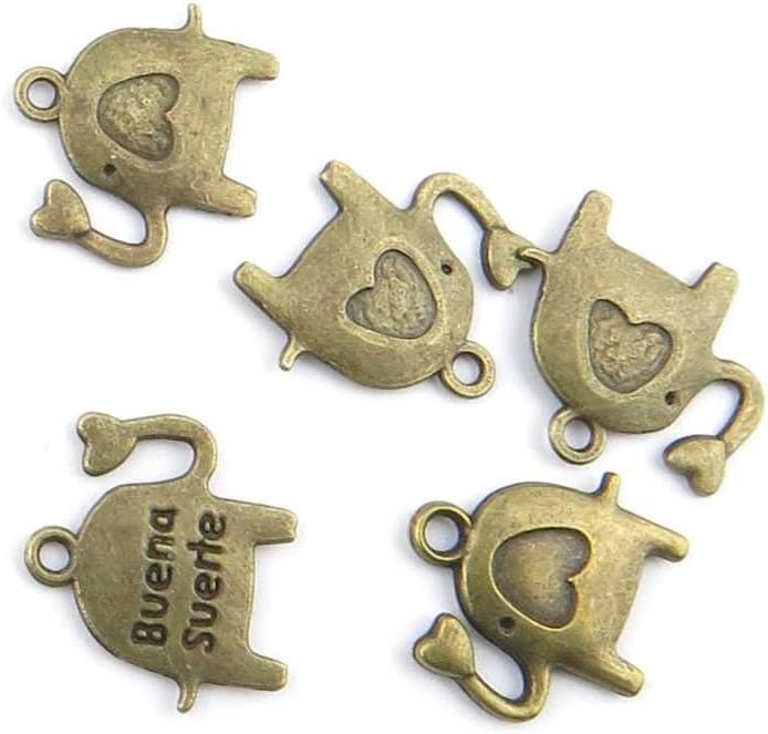350 Pieces Jewelry Making Charms Baby Elephant findings craft lots necklace bronze