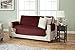 Home Fashion Designs Reversible Sofa Protector. Furniture Protector for Living Room with Secure Straps. Furniture Protectors for Kids, Dogs and Pets. (Sofa, Burgundy/Taupe)