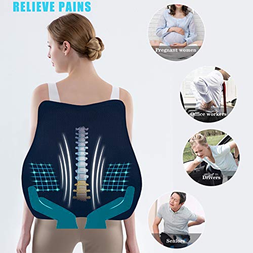 Idle Hippo 3D Air Mesh Lumbar Support Pillow for Office Chair Back