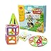 Innoo Tech Magnetic Building Blocks, Magnetic Building Tiles,77 Pieces Magnetic Shapes, ABS Safety Plastic, Instruction Booklet Included, Construction Toys Educational Toys for Toddlers & Kids