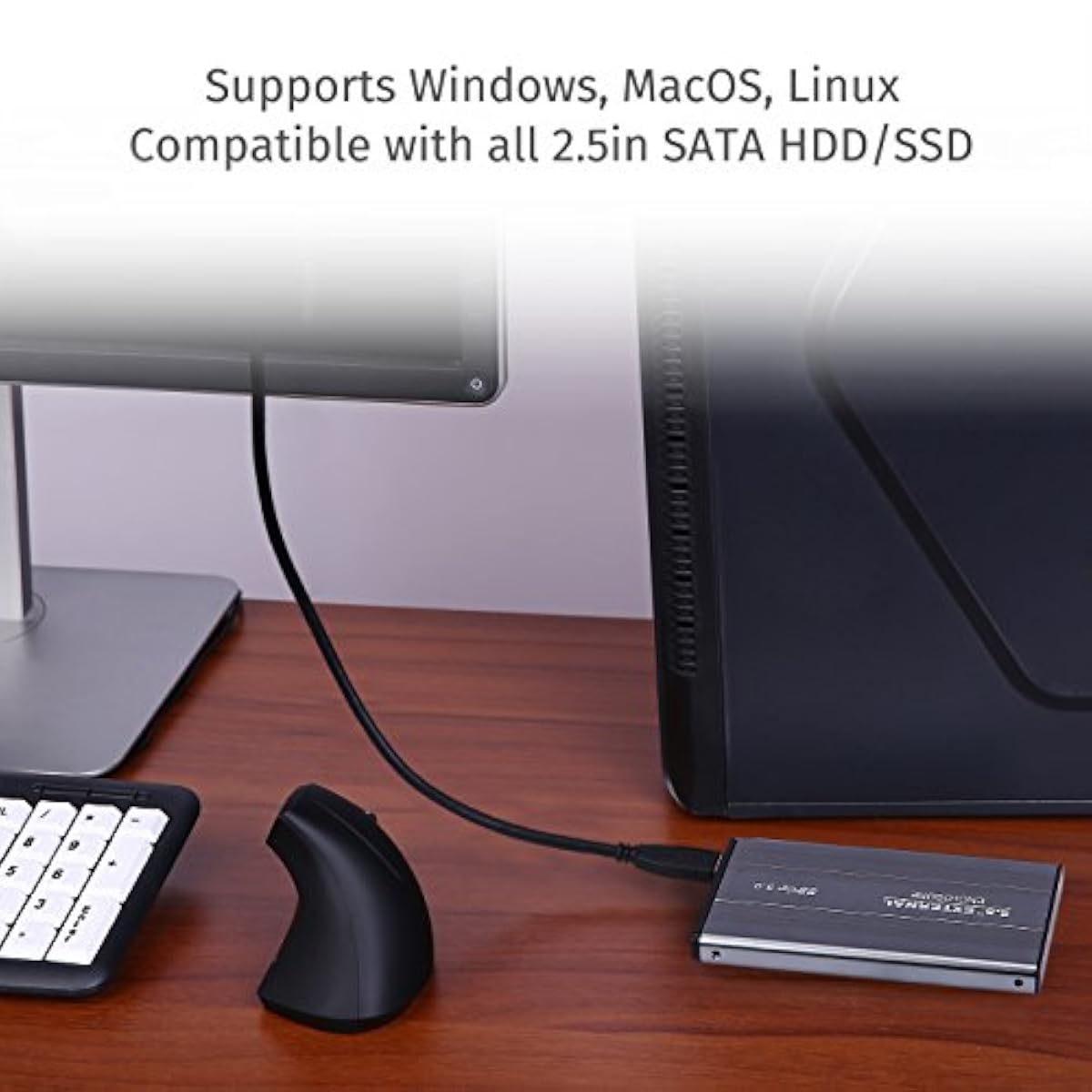 External Backup Hard Drive 500gb Usb 3 2 0 Case Enclosure 2 5 Portable