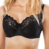 fruitVogue Women's Full Coverage Underwire Half Padded Lace Plus Size Bra