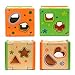 Glamore Wooden Shape Sorter Kids Preschool Educational Toys Puzzles Number Shape Color Recognition (Children's Product Certificate)