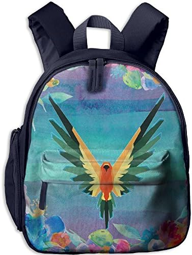 Logan Parrot Paul Logo Childrens School Backpacks Navy