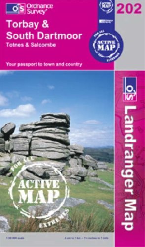 Torbay and South Dartmoor, Totnes and Salcombe (OS Landranger Active Map)