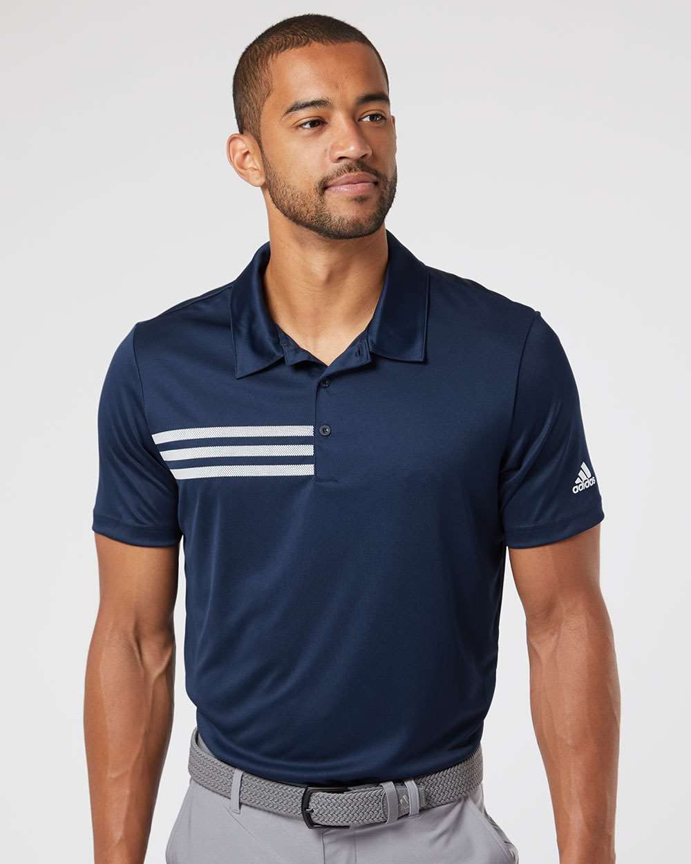 Photo 1 of Adidas 3-Stripes Chest Sport Shirt 2XL Collegiate Navy/ White