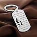 Always Remember You Are Braver Than You Believe Jewelry Keychain Keyring Gift For Son Daughter (Father To Daughter Style 02)