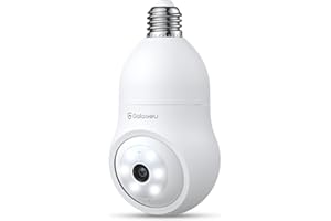 GALAYOU 2K Light Bulb Security Cameras Wireless Outdoor, Lightbulb Camera,WiFi Cameras for Home Security, Smart Porch Camera Garage, Motion Tracking 360° Pan-Tilt View Alexa Google Home E27 Socket G6