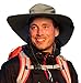 Sun Blocker Unisex Outdoor Safari Sun Hat Wide Brim Boonie Cap with Adjustable Drawstring for Camping Hiking Fishing Hunting Boating