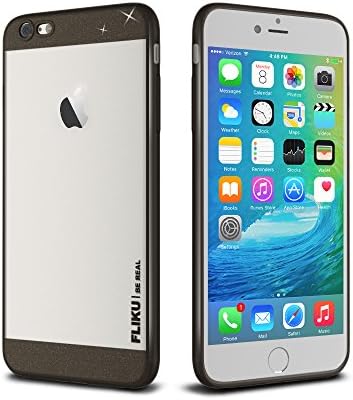iPhone 6s Case, FLIKU Richy Series [Super Shiny Glitter] Slim Fit [Full Body Cover] [Lightweight] Non-Slip [Hybrid] [TPU + Acrylic] Case for iPhone 6s / iPhone 6 4.7 inch - Space Gray
