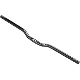 BUCKLOS 25.4mm Mountain Bike Handlebars Rise 20/40/60/100mm Aluminum Alloy MTB Riser Handlebars, Suitable for Cycling Racing XC DH Bicycle