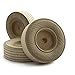 3″ Treaded Wood Wheels, 1″ Thick, 3/8″ Hole, Bag of 4