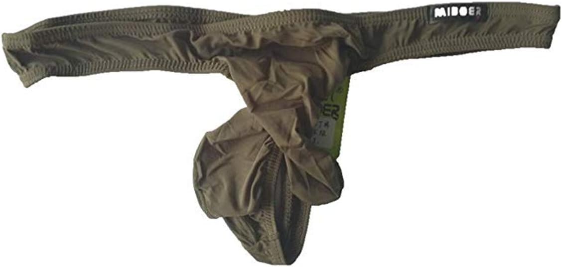 AILNT Men Bikini Elephant Nose Long Bulge Pouch Boxer Briefs G-Strings & Thongs