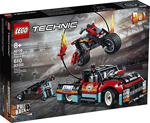Lego Technic 42106 - Pull-Back - Stunt Show Truck & Bike (610 Teile) – Bild 5