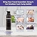Infinity Jars 5 Ml (.17 fl oz) Black Ultraviolet Glass Push Pump Bottle