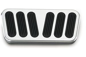 Lokar BAG6078 Billet Power Brake Pedal Pad with Rubber