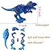 Bstaofy 8 PCS Colorful 5'' Dinosaur Jurassic Park Playset, Mini Dinosaur Building Blocks Toy Playset ABS