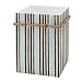 Zenna Home, India Ink Seaside Serenity Waste Basket, Coastal/Beach