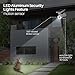 Motion Sensor Outdoor Solar Lights Waterproof Aluminum alloy(Not plastic) Solar Spot Lights, Solar Motion Detector Lights for Outside Patio Porch Wall Driveway Garden, 100-Week FREE Refund/Replacement