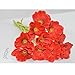FatColo Artificial Poppy Flowers, Fresh Artificial Mini Real Touch PU/Latex Corn Poppies Fake Flowers Bouquet for Decor(Red, Piece of 10)