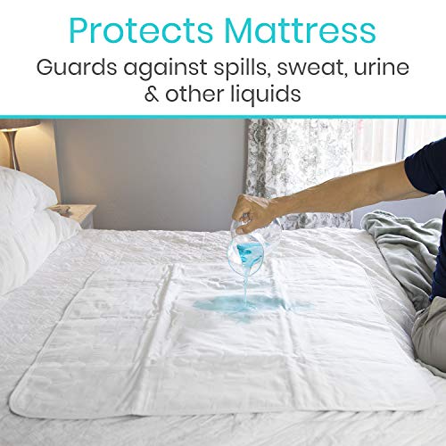 Vive Bed Pads for Incontinence Washable, Bed Wetting Protection for