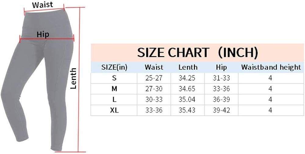 Foyo peach High Waist Yoga Pants with Pockets, Tummy Control Workout Running Athletic Yoga Legging for Women: Clothing