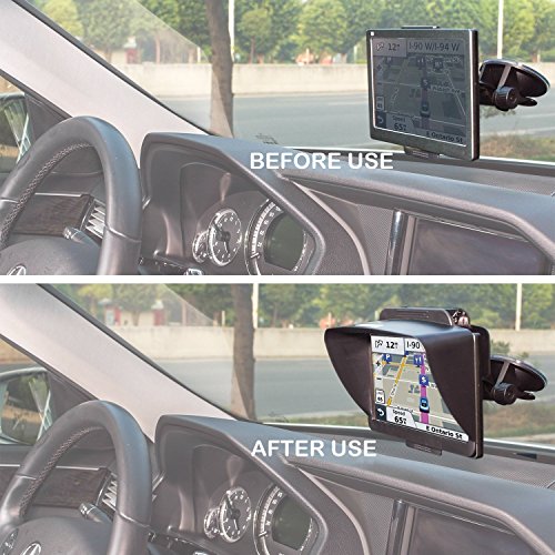 image for ASUKALA GPS Sun Shade, GPS Navigator lens hood Visor Anti Reflective f