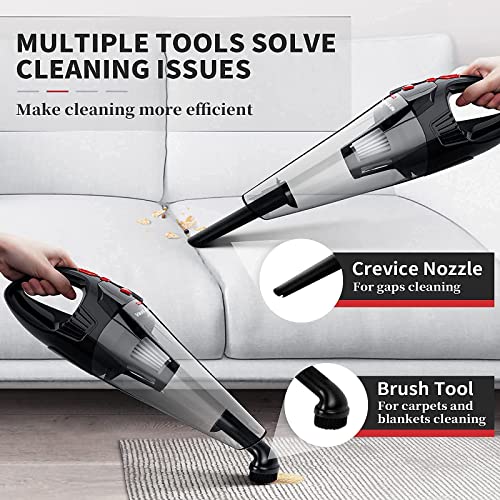 VacLife Handheld Vacuum, Cyclone Hand Vacuum Cleaner Cordless for Car