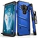 ZIZO Bolt Series for Samsung Galaxy S9 Plus Case Military Grade Drop Tested with Tempered Glass Screen Protector Holster Blue Black