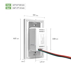 RAYZEEK 3 in 1 Motion Sensor Switch with Occupancy