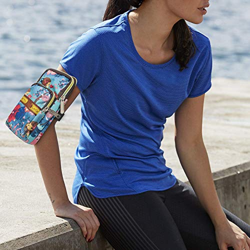 Sports Armband Outdoor Sweat-Proof Running Armbag Cross-Body Shoulder Casual Wallet Purse Gym Fitness Cell Phone Bag Key Holder for iPhone Xs Max/Xr, Galaxy S10 Plus, Huawei P30 Pro (#8)