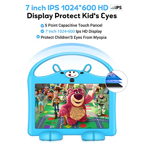Kids Tablet, 7 inch Tablet for Kids 4GB RAM 64GB ROM, Android 12